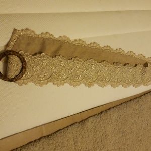 Gold lace belt
